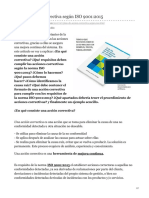 Plan de Acción Correctiva Según ISO 90012015