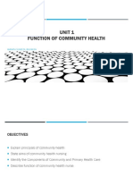 Unit 1 Function of Community Health 3