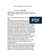 Pertanyaan Mengenai Materi Makanan Dan Nutrisi