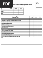 Daily Stacker Inspection Checklist | PDF | Technology & Engineering