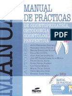 Manual de Prácticas de Odontopediatría, Ortodoncia y Odontología Preventiva