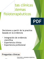 Preguntas Clínicas de Problemas Fisioterapéuticos