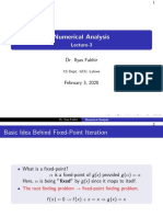 Numerical Analysis: Lecture-3