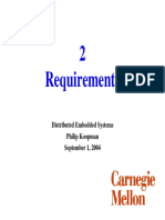 2 Requirements: Distributed Embedded Systems Philip Koopman September 1, 2004