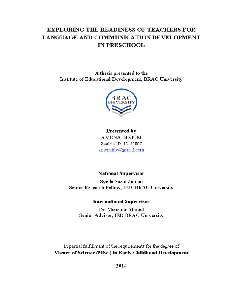 Exploring The Readiness of Teachers For Language and Communication ...