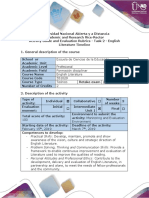 Activity Guide and Evaluation Rubrics - Task 2 - English Literature Timeline