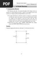 Circuit Theorems: 4.1 Superposition Theorem