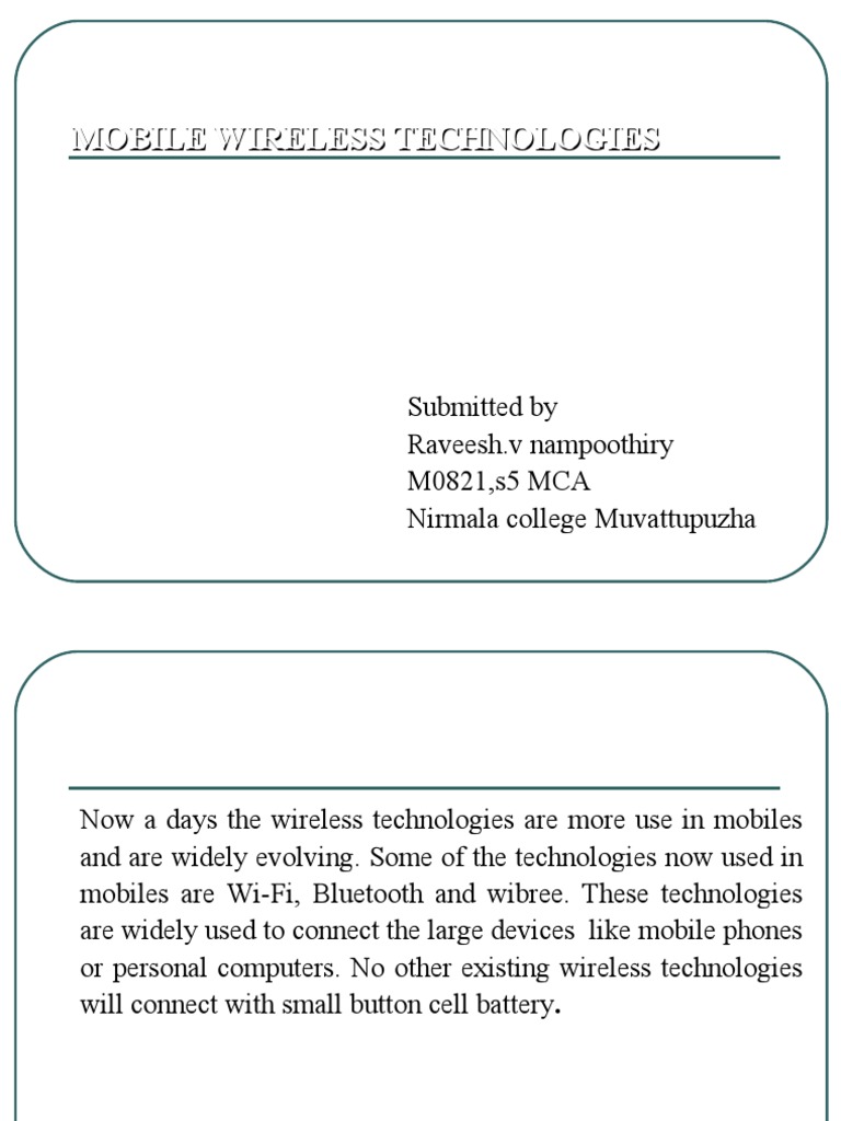 Wireless Technologies | PDF | Wireless Lan | Wi Fi