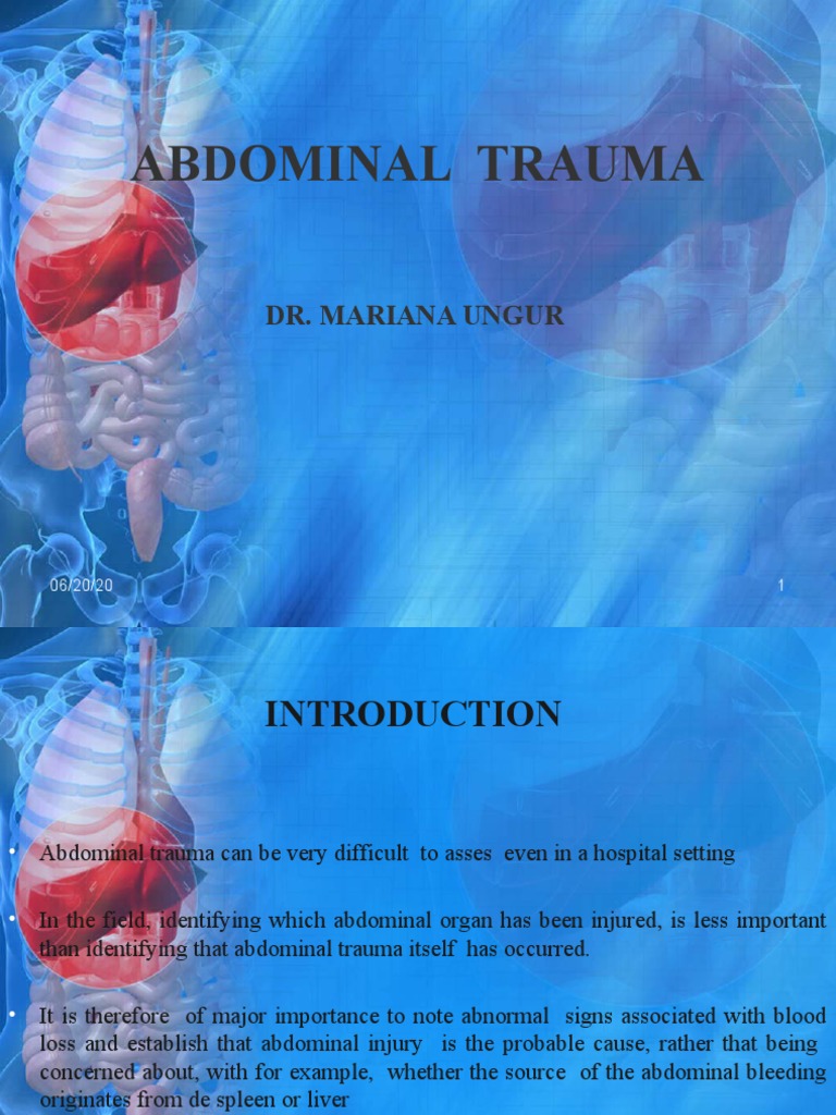 Understanding Abdominal Trauma Assessment | PDF | Abdomen | Major Trauma