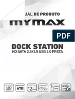 Manual Dock Station Usb 2 0 Hd Sata 2 5 e 3 5 Branco Preto