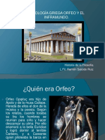 Orfeo y el inframundo (Lic. Filosofía Ramón Salcido).