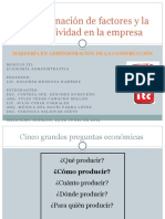 FACTORES Y PRODUCTIVIDAD