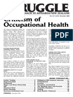 Criticism of Occupational Health: Struggle