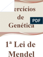 Exercícios de Genética - 1a Lei de Mendel
