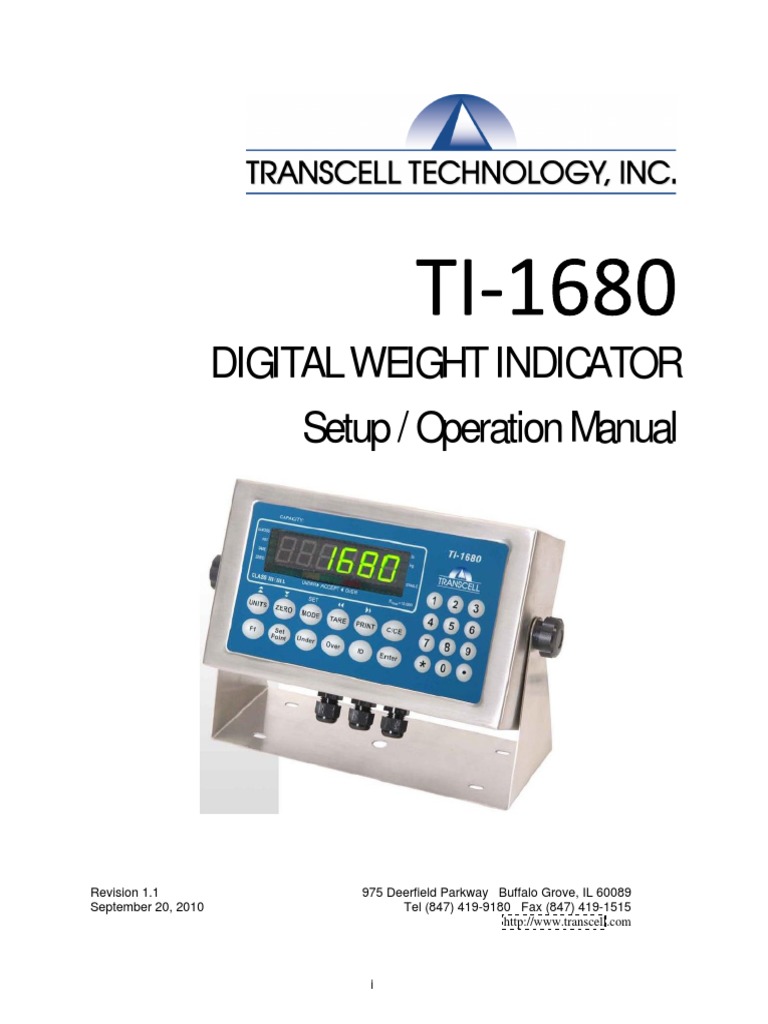 TI-1680 DigitalIndicator UsersGuide PDF | PDF | Menu (Computing