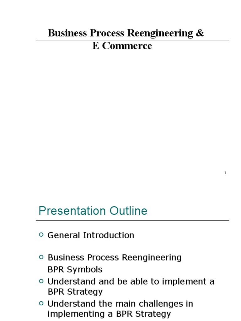 Business Process Re Engineering METHOD | PDF | Business | Economies
