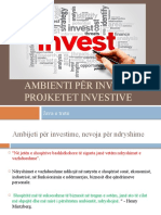 Ambienti Për Investime Projketet Investive: Java e Tretë