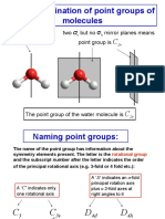 The Determination of Point Groups of Molecules