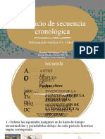 Ejercicio de Secuencia Cronológica - Diferenciado Estética 3-4 Medio - Danitza García