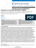 Evaluación de Proyectos Socio Productivos PDF