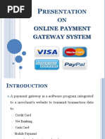 Resentation ON Online Payment Gateway System