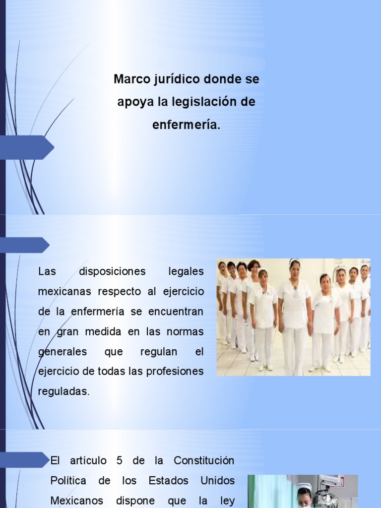 Marco Legal de Enfermería en México | PDF | Enfermería | Comisión Europea
