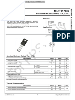 MDF11N60: N-Channel MOSFET 600V, 11A, 0.55
