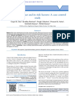 Presenile Cataract and Its Risk Factors: A Case Control Study