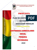 Propuesta Plan de Contingencia Nal Educativa PDF