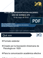 Taller Normas APA - Maestría en Ciencias Militares Aeronauticas EPFAC PDF