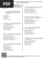 352 - Conditionals If Clauses and Wish Clauses Advanced Level Test Quiz Online Exercise With Answers 2