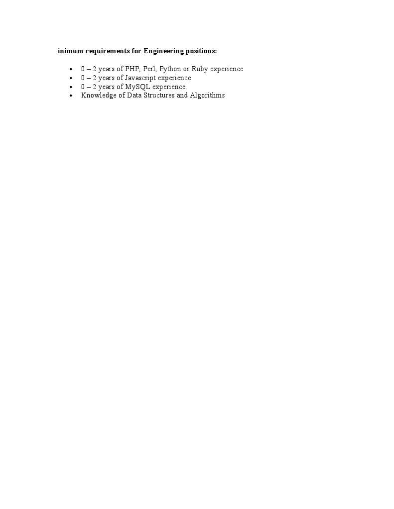 Engineering Position Requirements Guide | PDF