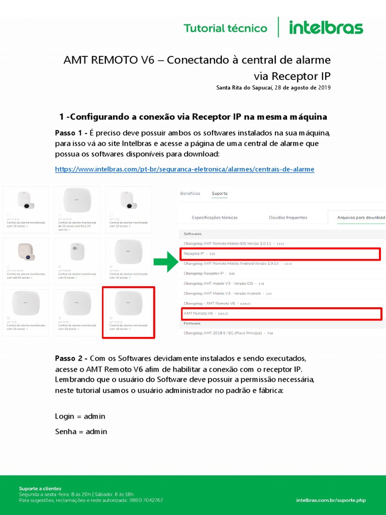 Tutorial AMT Remoto V6 Conectando À Central de Alarme Via Receptor IP