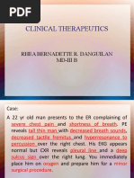 Clinical Therapeutics: Rhea Bernadette R. Danguilan Md-Iii B