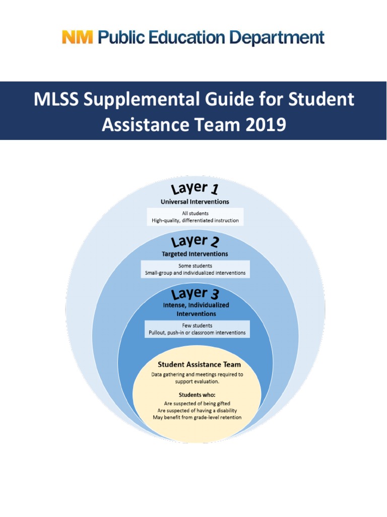 MLSS Supplemental Guide For Student Assistance Team 2019 Download