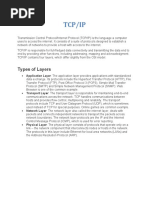 Tcp/Ip: Types of Layers