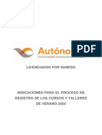 Instrucciones para Matricula 2020 PDF