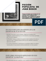 Ficción Populista de Juan Bosch