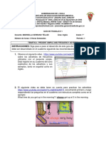 Guía de trabajo de inglés sobre adverbios de frecuencia