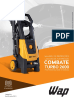 Manual de instruções para lavadora de alta pressão Combate Turbo 2600