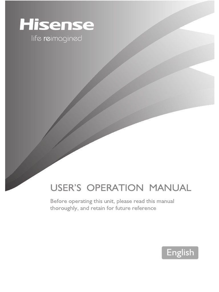 Hisense User Manual PDF Download Free PDF Refrigerator
