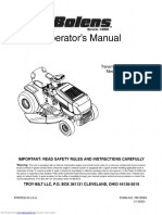 Operator's Manual: Transmatic Lawn Tractor Models 660 - 688