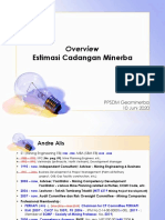 Overview of Mineral Reserves Estimation