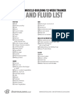 Kris Gethin Muscle Building Calendar Food and Fluid List PDF