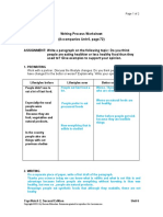 Writing Process Worksheet (Accompanies Unit 6, Page 72) : Lisbeth Catuto Beltran DATE: 04/06/2020