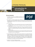 Solutions Manual: Introduction To Accounting