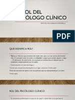 El Rol Del Psicólogo Clínico PDF