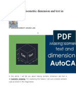 How To Make Isometric Dimension and Text in AutoCAD