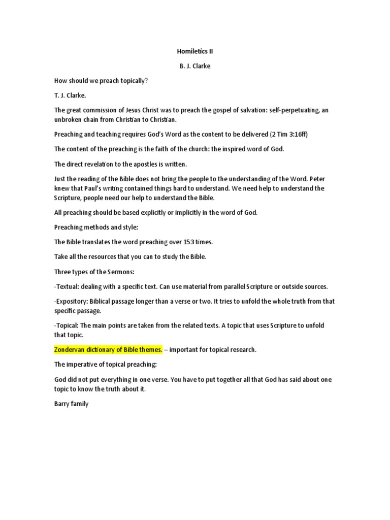 Homiletics Ii Pdf Sermon Homiletics