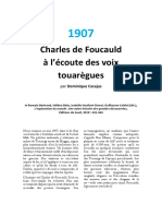 Charles de Foucauld A Lecoute Des Voix T